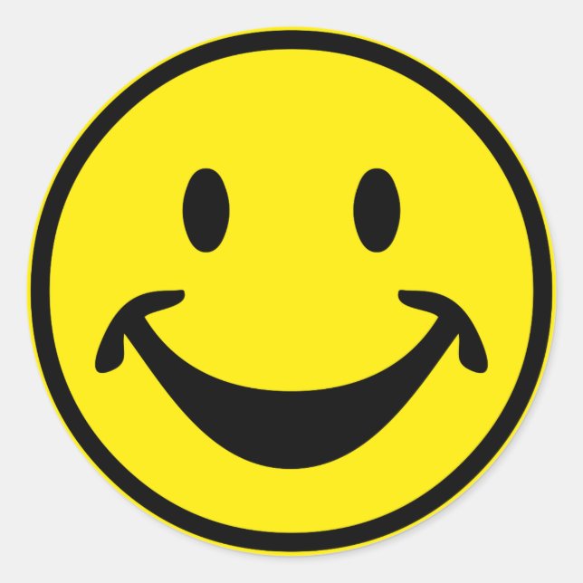 Adesivo Redondo Amarelo engraçado + seu traseiro. & ideias (Frente)