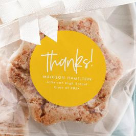 Adesivo Redondo Amarelo | Graduação de Script de Pré-Disquete Obri