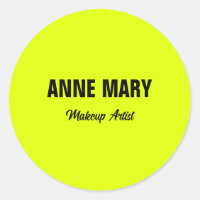 Amarelo Neon Fluorescente Brilhante Colorido Perso