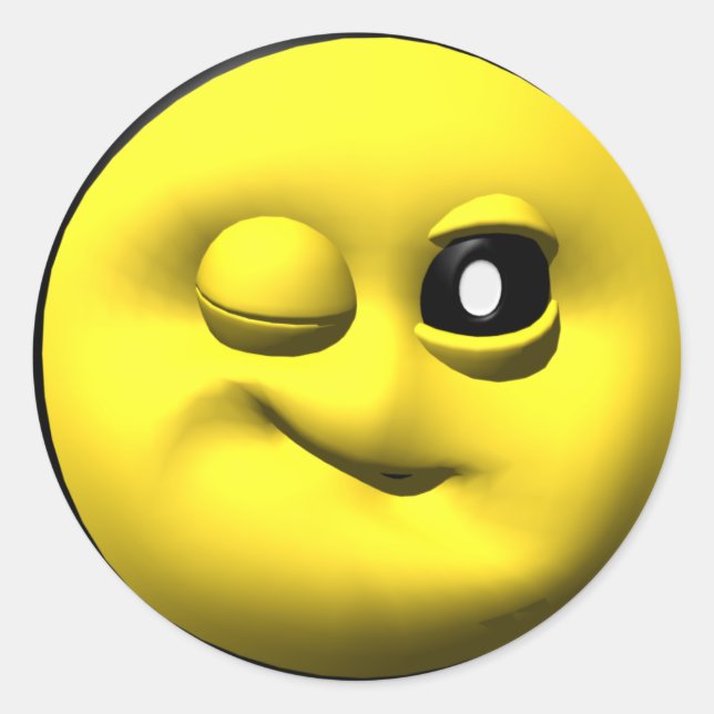 Adesivo Redondo Amarelo piscante (Frente)