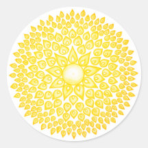 Amarelo Sol Mandala