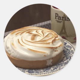 ADESIVO REDONDO AMARELO - TARTELETTE AU CITRON