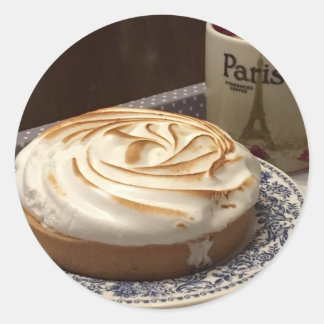 ADESIVO REDONDO AMARELO - TARTELETTE AU CITRON