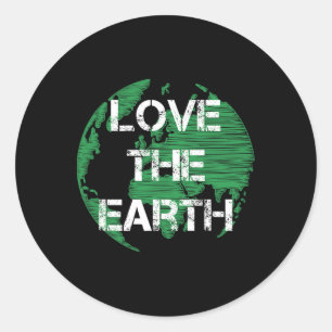 Adesivo Redondo Ame A Citação Do Dia Da Terra