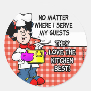 Adesivo Redondo Ame A Melhor Cozinha