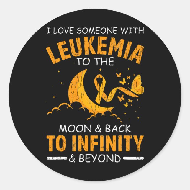 Adesivo Redondo Ame Alguém Com Leucemia Feliz Fita De Consciência (Frente)