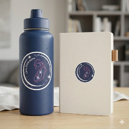 Adesivo Redondo Ame Ambos Mãe Grávida Celestial Pro-Vida