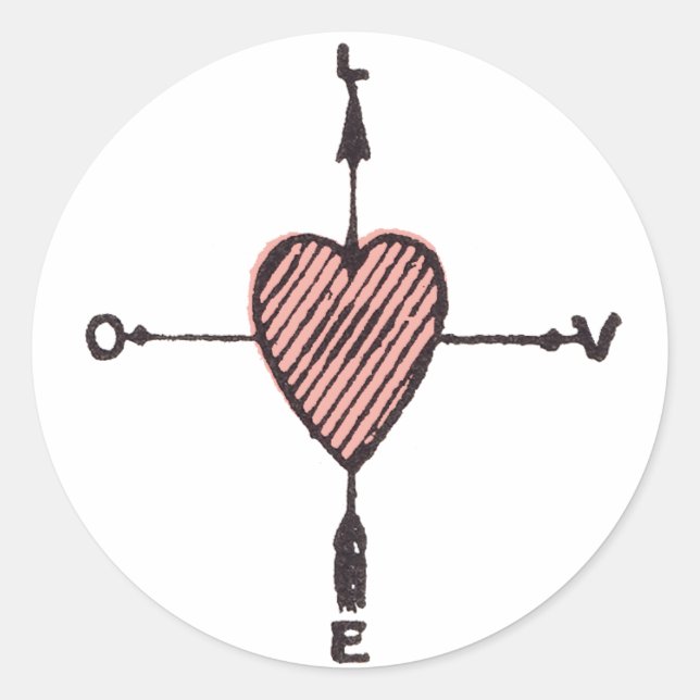 Adesivo Redondo Ame Cardíaco (Frente)