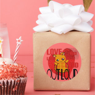 Adesivo Redondo Ame Em Alto