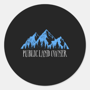 Adesivo Redondo Ame Nossa Terra Pública