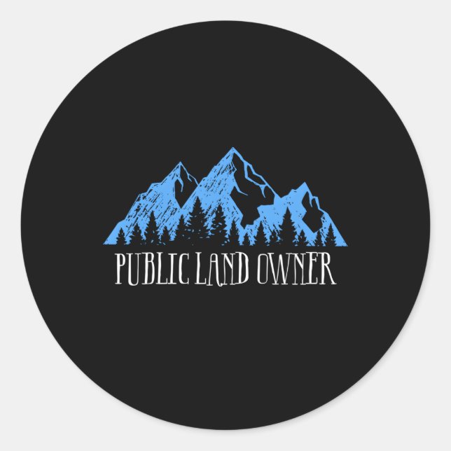 Adesivo Redondo Ame Nossa Terra Pública (Frente)