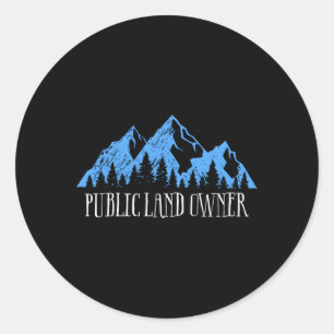 Adesivo Redondo Ame Nossa Terra Pública