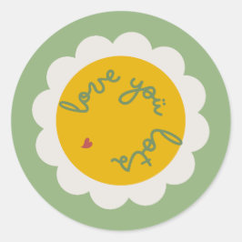 Adesivo Redondo Ame-o Floral Sticker - Bloqueio e Stick