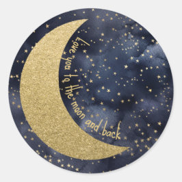 Adesivo Redondo Ame-te à Lua e ao Costume