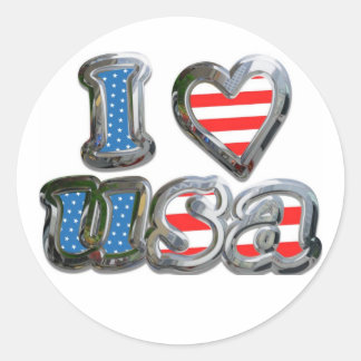 Adesivo Redondo ame usa