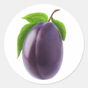 Adesivo Redondo Ameixa azul
