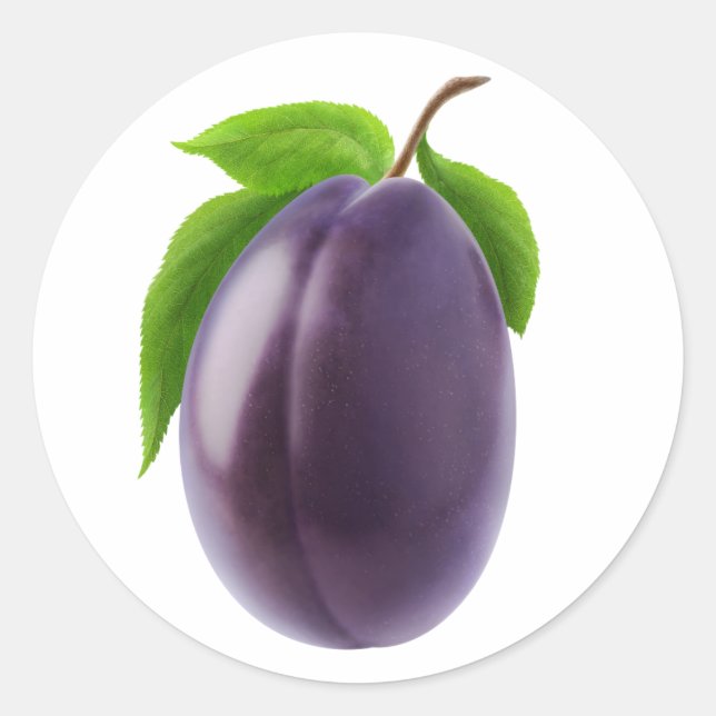 Adesivo Redondo Ameixa azul (Frente)