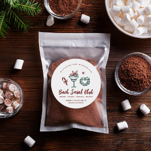 Adesivo Redondo Ameixeira e Margaritas   Despedida de Solteira de 