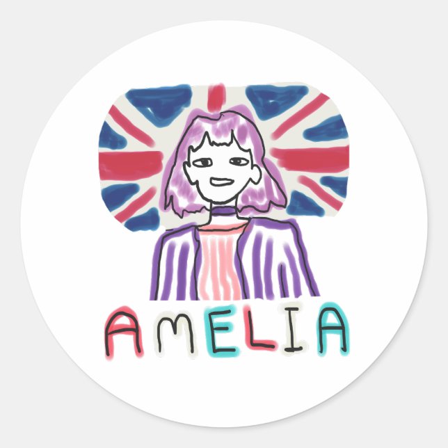 Adesivo Redondo Amelia Prevent Pathways (Frente)