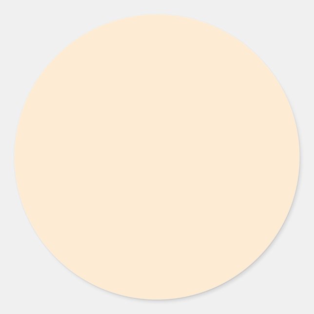 Adesivo Redondo Amêndoa em branco (cor sólida) (Frente)