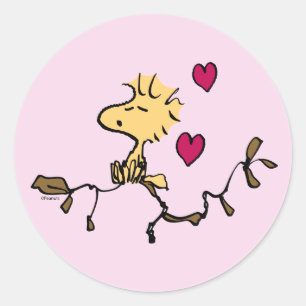 Adesivo Redondo Amendoins   Apito de Woodstock