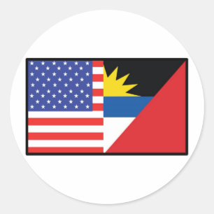 Adesivo Redondo América Antiqua Barbuda