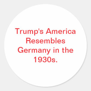 Adesivo Redondo América de Trump Alemanha anos 1930 Hankamer Artju