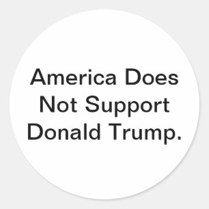 Adesivo Redondo América Desaprova o Donald Trump Hankamer Artjunkh