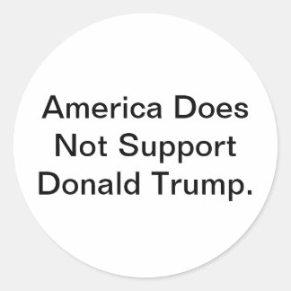 Adesivo Redondo América Desaprova o Donald Trump Hankamer Artjunkh