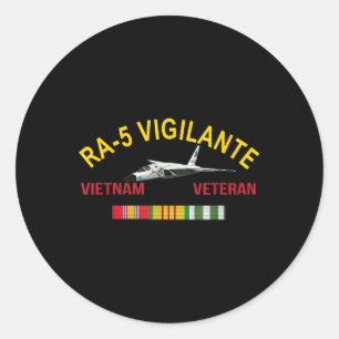 Adesivo Redondo América do Norte A-5 Vigilante Vietnam Veterano A 