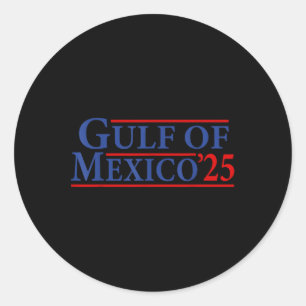 Adesivo Redondo América Golfo do México - Versão 2025 do Golfo Da