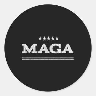 Adesivo Redondo América - Primeiro Trump 2020 Eua