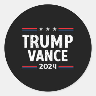 Adesivo Redondo América recupera o Trump Vance 2024 Vice Pr