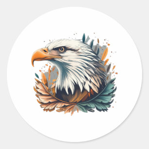 Adesivo Redondo American Eagle Graphic