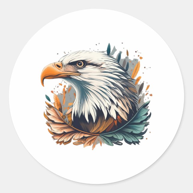 Adesivo Redondo American Eagle Graphic (Frente)