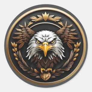 Adesivo Redondo American Eagle Sticker