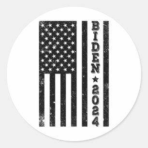 Adesivo Redondo American Flag Biden Election Anti Trump 4º De Julh