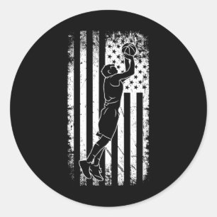 Adesivo Redondo American Flag Bysketbyll Roupa - Bysketbyll