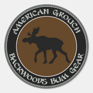 Adesivo Redondo American Grouds Backwoods Bum Gear