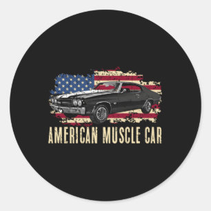 Adesivo Redondo American Musical Car Ns