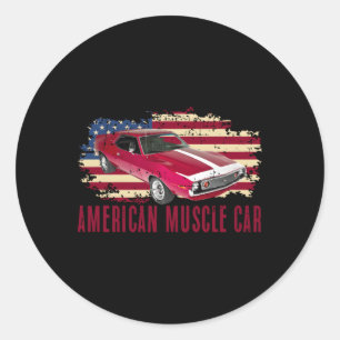 Adesivo Redondo American Musical Car Ns