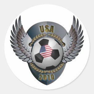 Adesivo Redondo American Soccer Crest