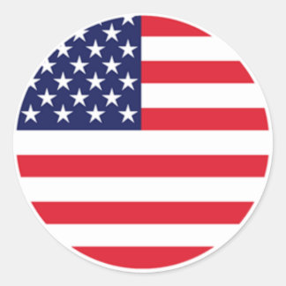 Adesivo Redondo AmericanFlag Stckers por Burton