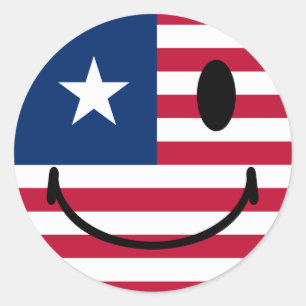 Adesivo Redondo Americano