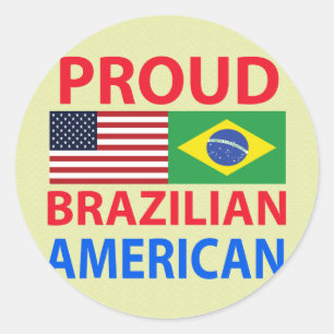 Adesivo Redondo Americano orgulhoso