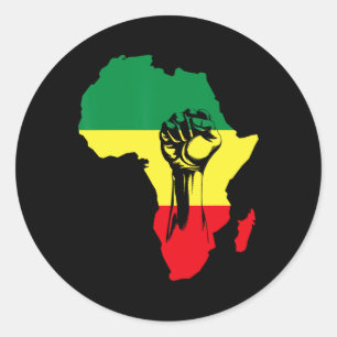 Adesivo Redondo Americanos nativos Africanos de História Preta do 