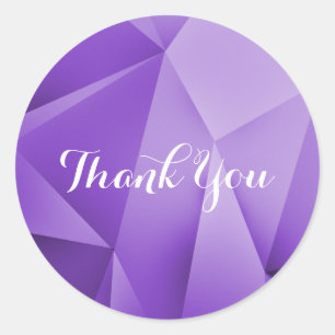 Adesivo Redondo Ametyst Jewel Tones Obrigado Stickers