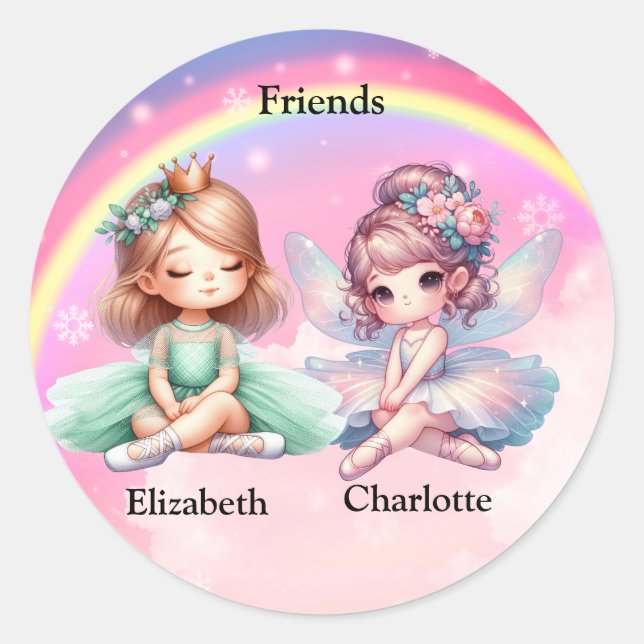 Adesivo Redondo Amigos (Frente)