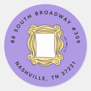 Adesivo Redondo AMIGOS™   Aniversário de Perfuração