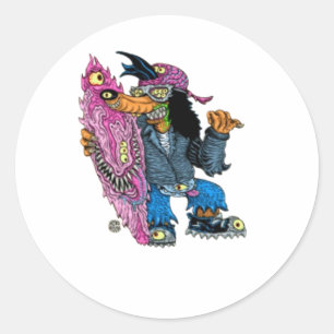 Adesivo Redondo Amigos Mutantes